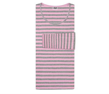 Nørgaard Paa Strøget Tee l/s Broadway TEEN Light Pink/Grey Melange